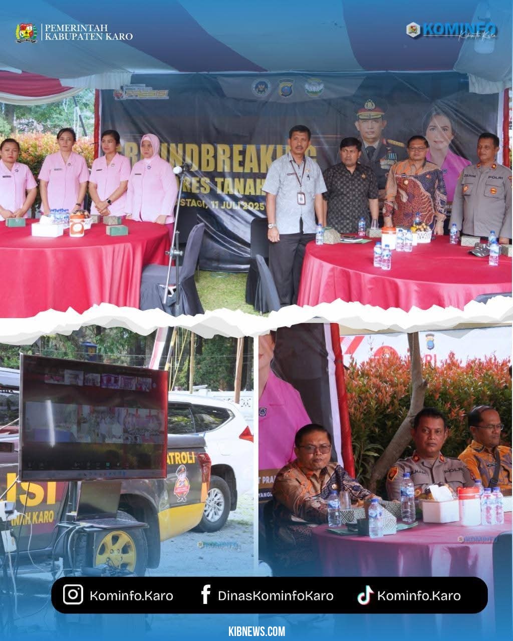Wakil Bupati Karo Mengikuti Zoom Groundbreaking SPPG se Jajaran Polda Sumut 