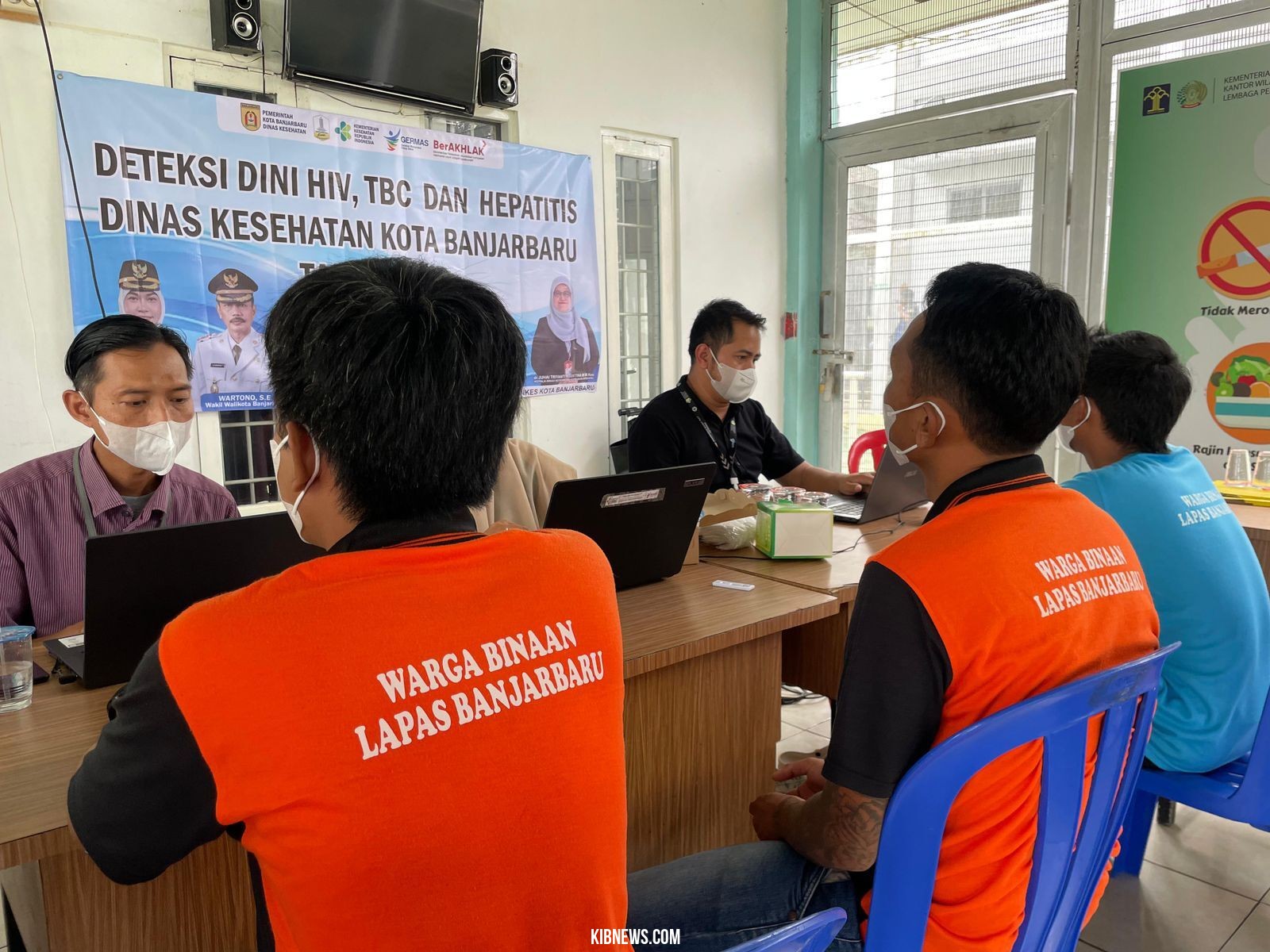 213 Warga Binaan Ikuti VCT Mobile, Lapas Banjarbaru Bersinergi dengan Dinkes Banjarbaru dan Puskesma